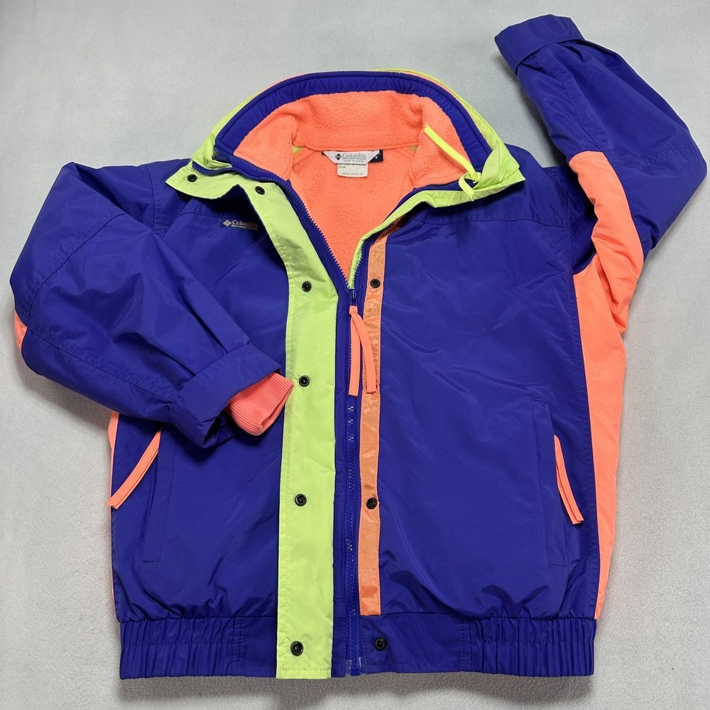 Vintage Columbia Bugaboo Jacket Womens Small Purple Fleece Lined 3 In 1 Ski USA